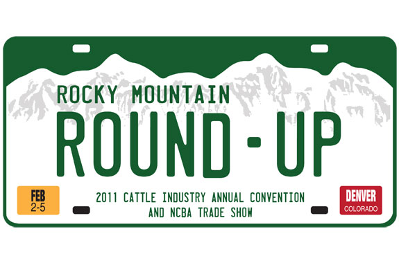 Rocky Mountain Roud-up license plate