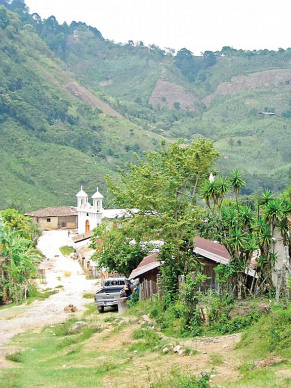 Town in Honduran coutryside