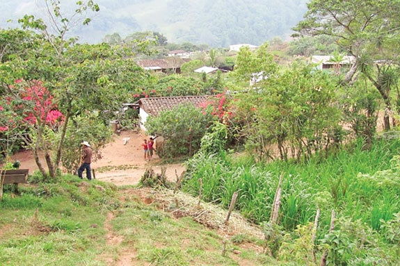 The village of Copan Ruinas in Honduras