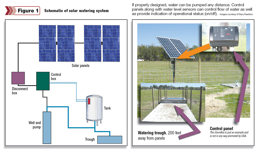 Figure 1: Schematic of Solar Watering System