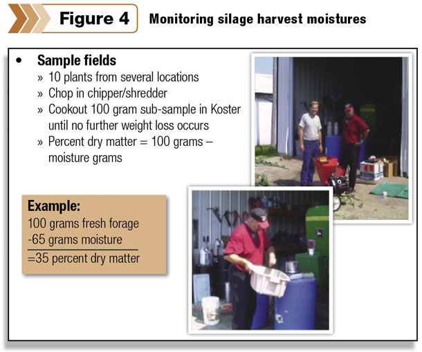 Monitoring silage harvest moistures