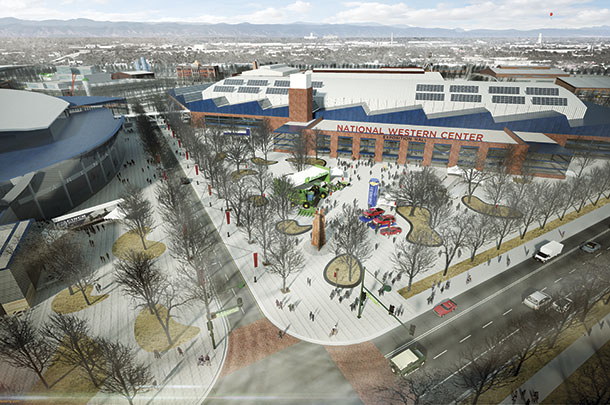 An artist rendering of the new National western Center Expo