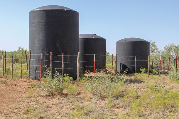 Water storage tanks
