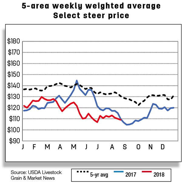 5 area Weekly weighted average