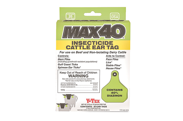Y-Tex Max 40 Insecticide eartags