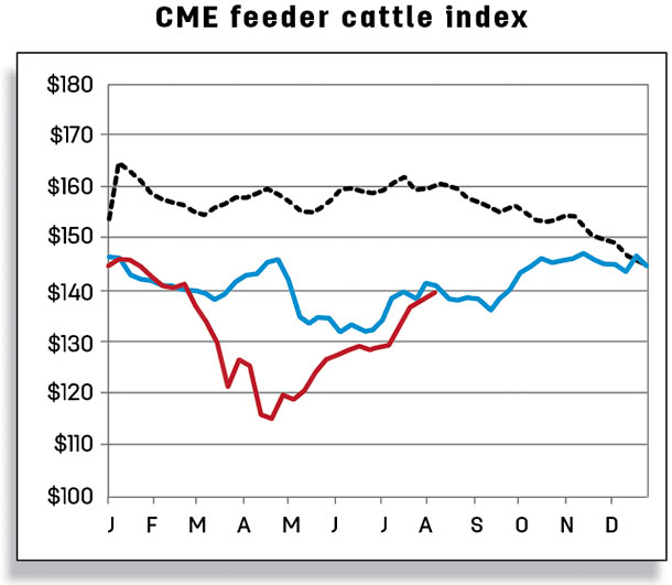 CME feeder cattle index