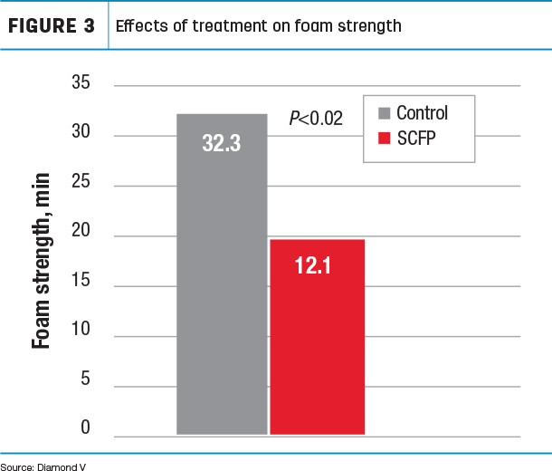 Effects of treatment on foam strength